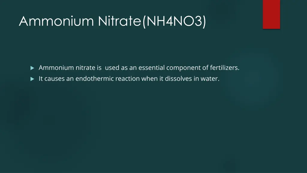 ammonium nitrate nh4no3