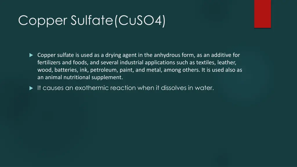 copper sulfate cuso4