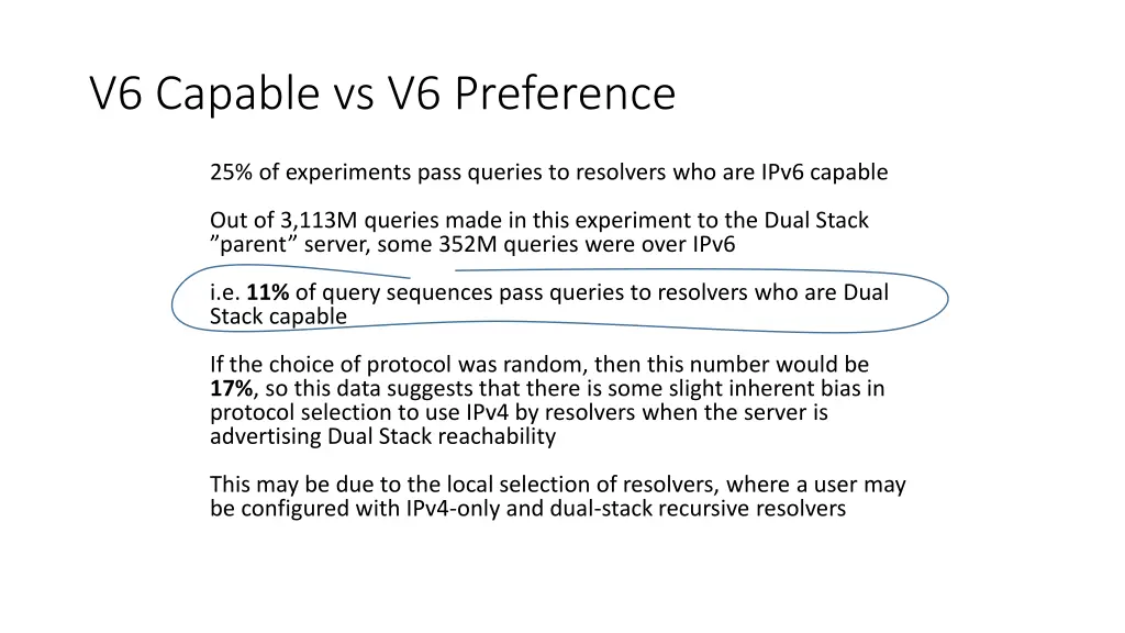 v6 capable vs v6 preference