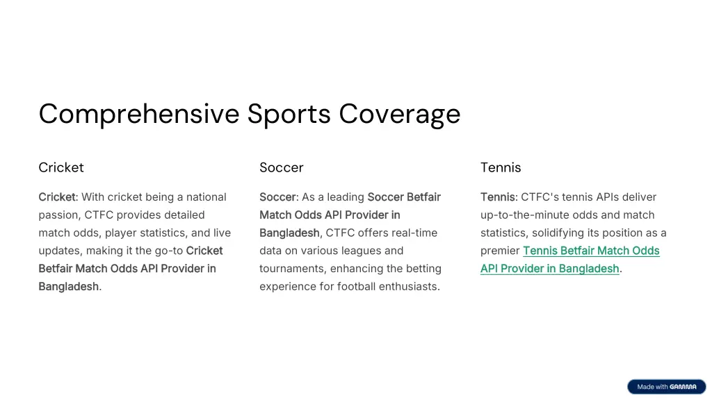comprehensive sports coverage
