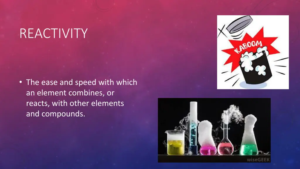reactivity