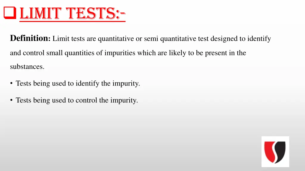 limit tests