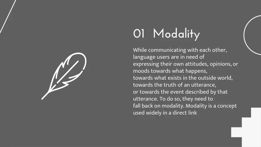 01 modality