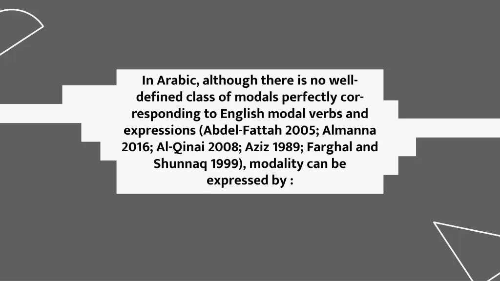 in arabic although there is no well defined class
