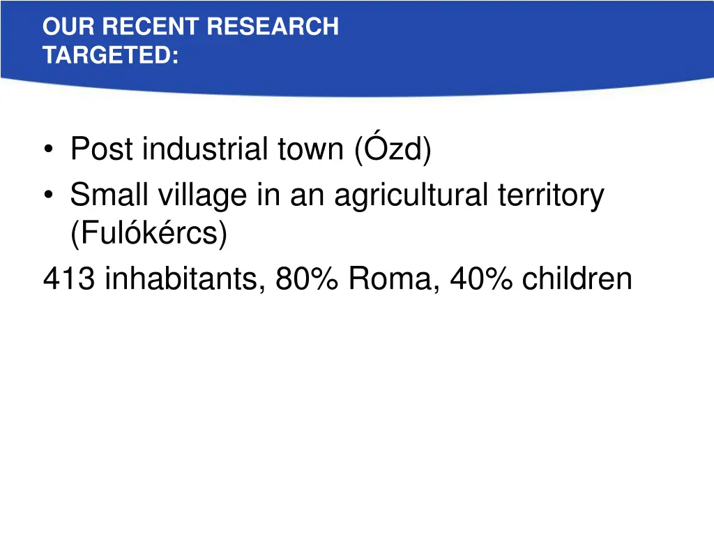 our recent research targeted