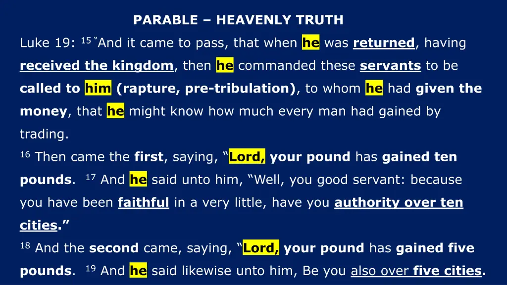 parable heavenly truth