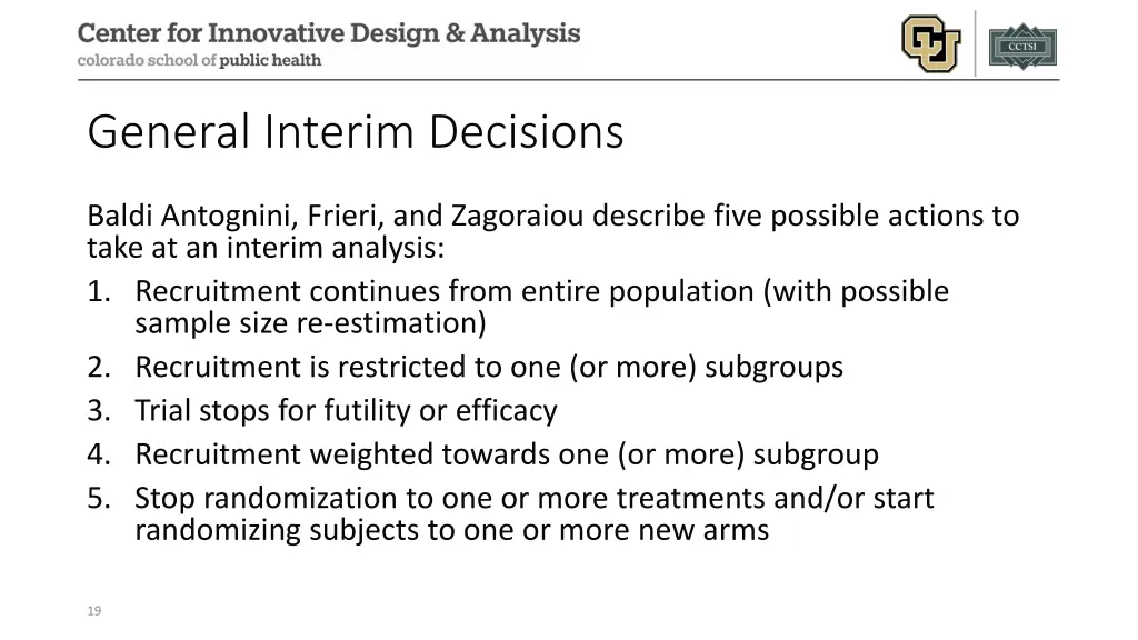 general interim decisions