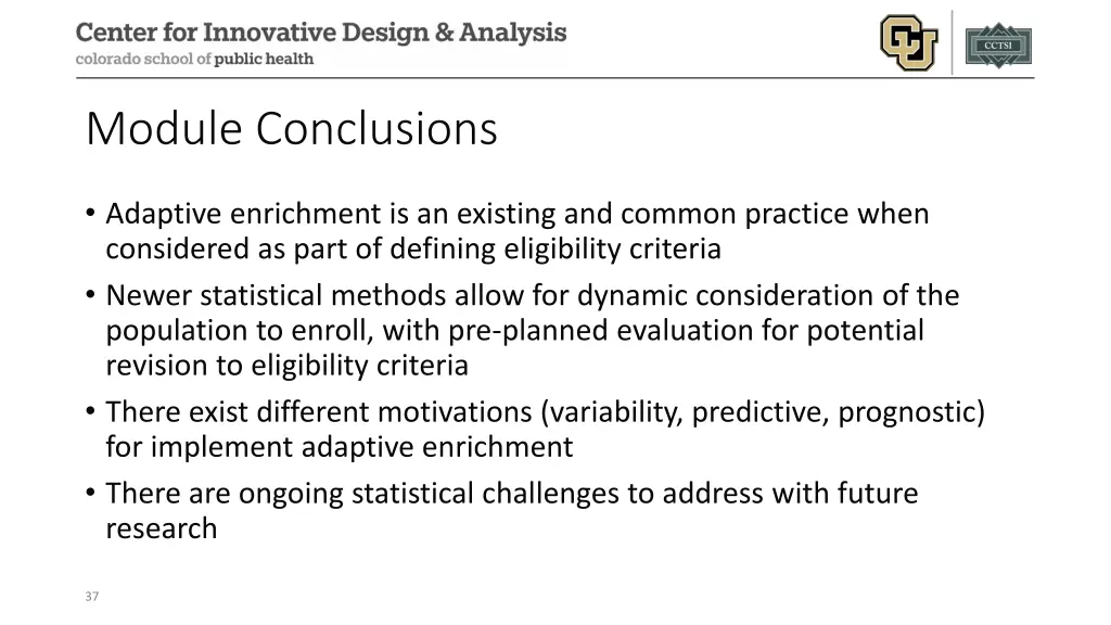 module conclusions