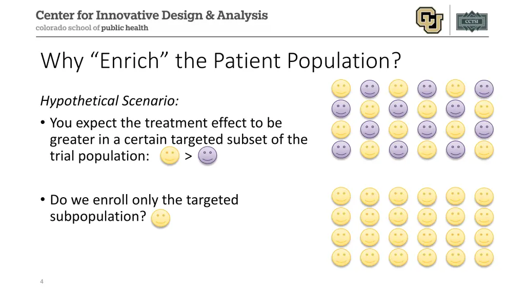 why enrich the patient population