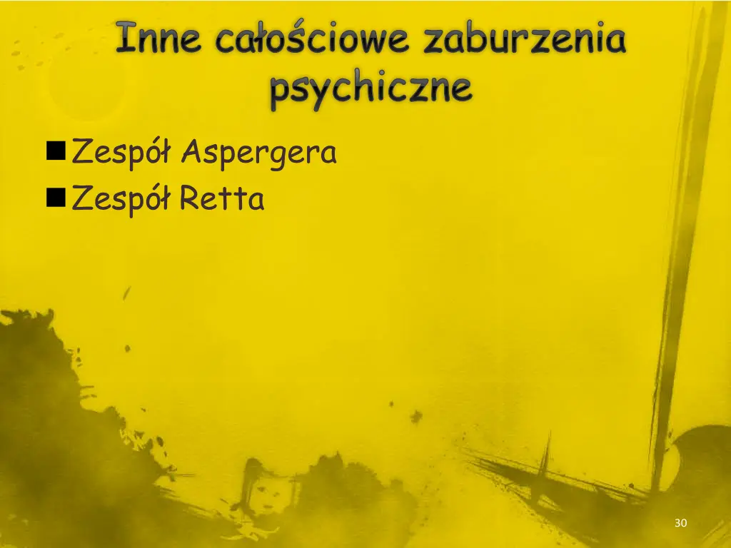 inne ca o ciowe zaburzenia psychiczne zesp