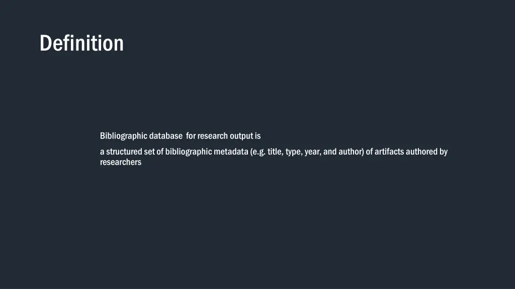 definition