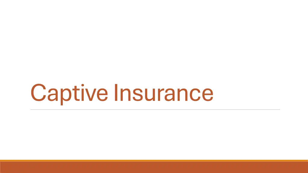 captive insurance