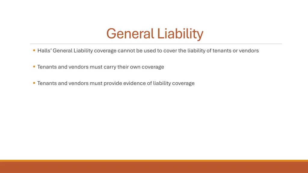 general liability