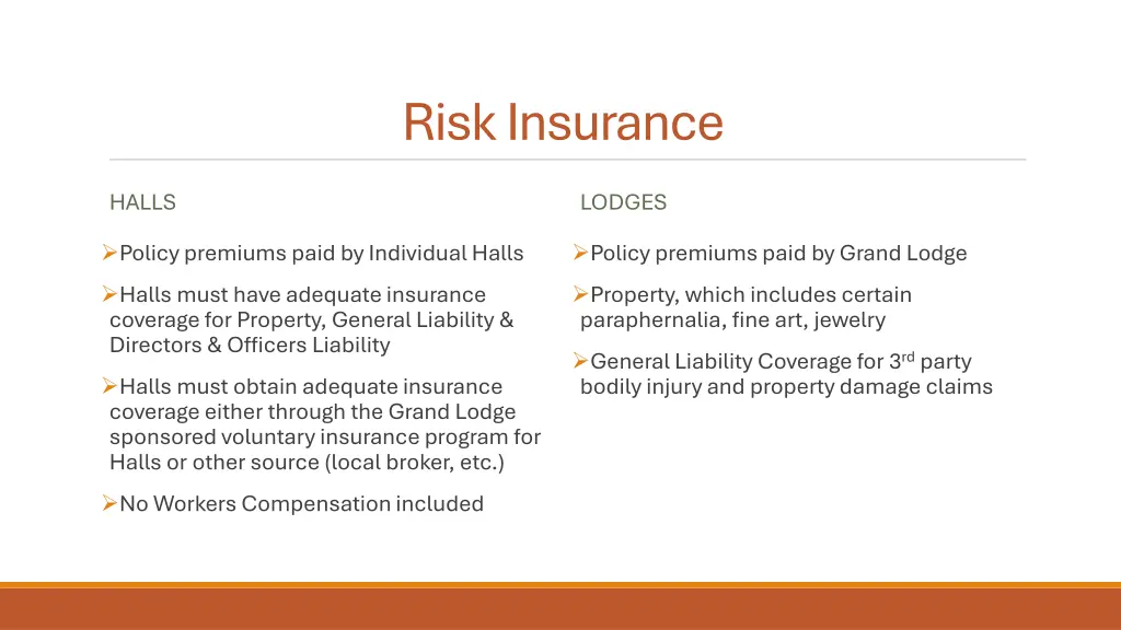 risk insurance