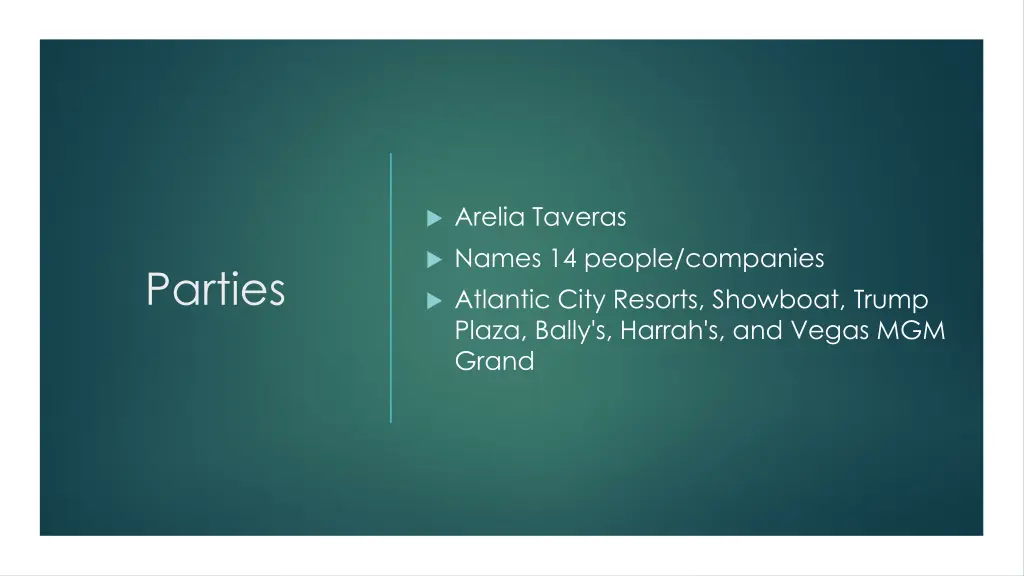 arelia taveras names 14 people companies atlantic