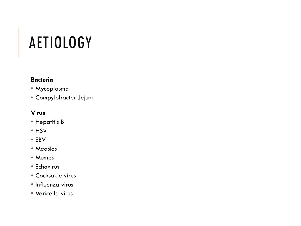 aetiology