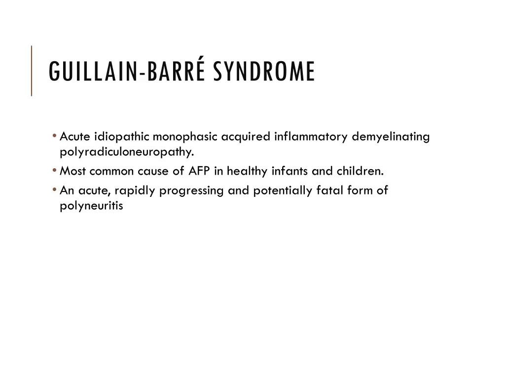 guillain barr syndrome