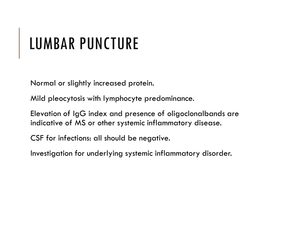 lumbar puncture