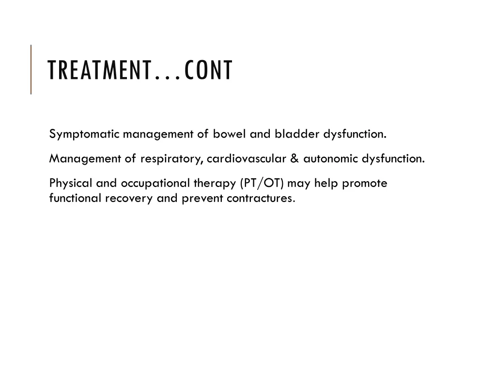 treatment cont