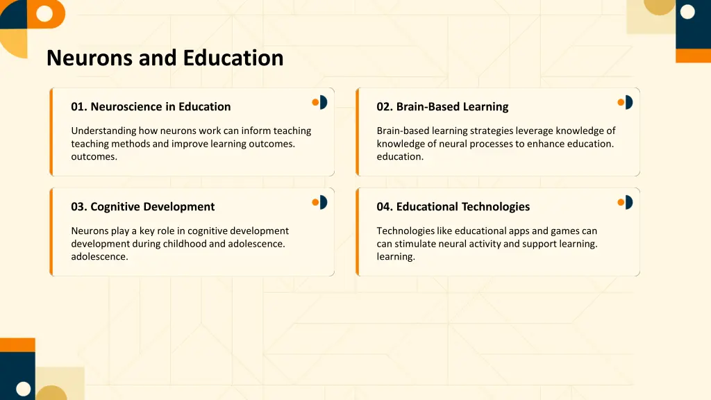 neurons and education
