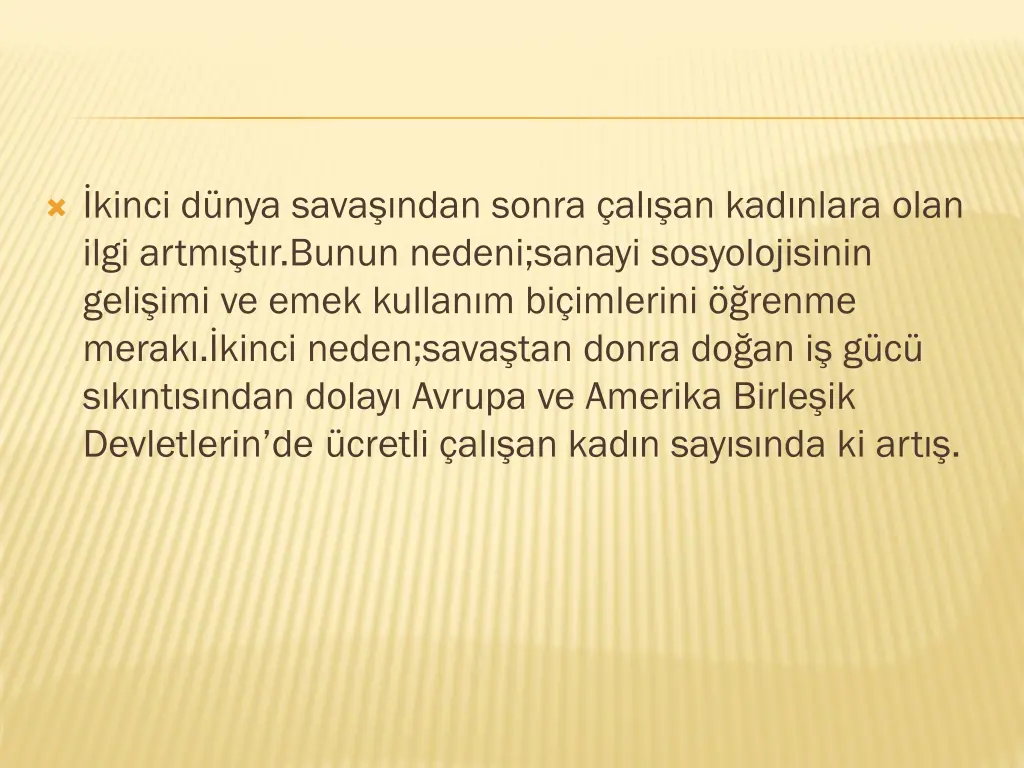 kinci d nya sava ndan sonra al an kad nlara olan