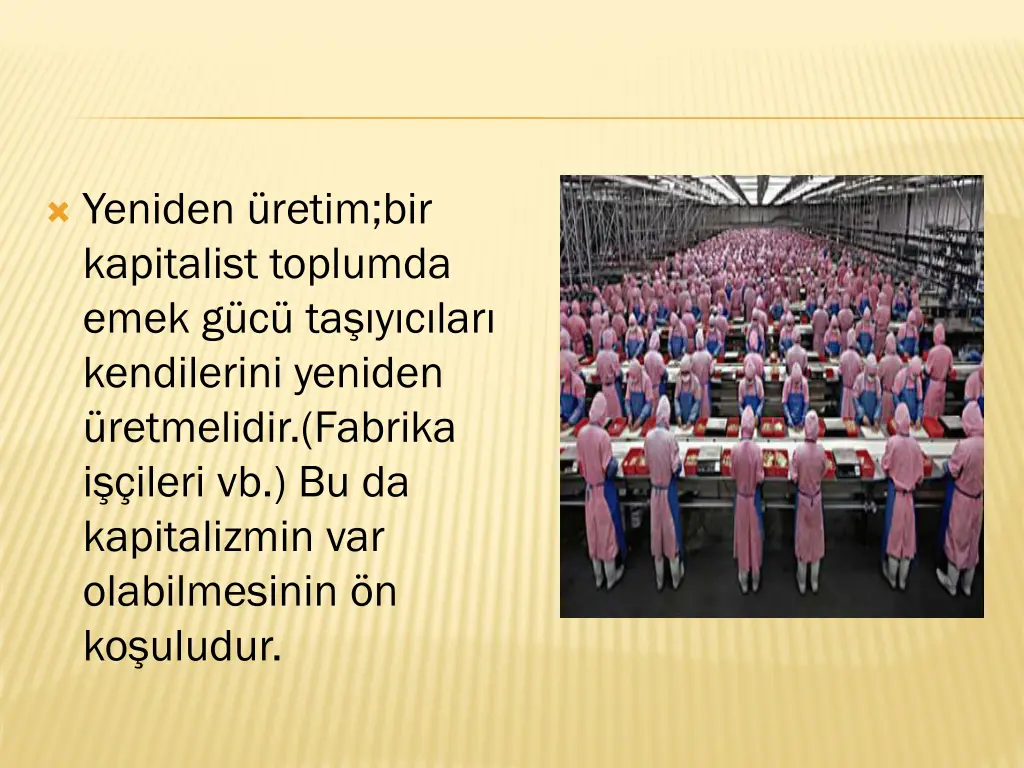 yeniden retim bir kapitalist toplumda emek