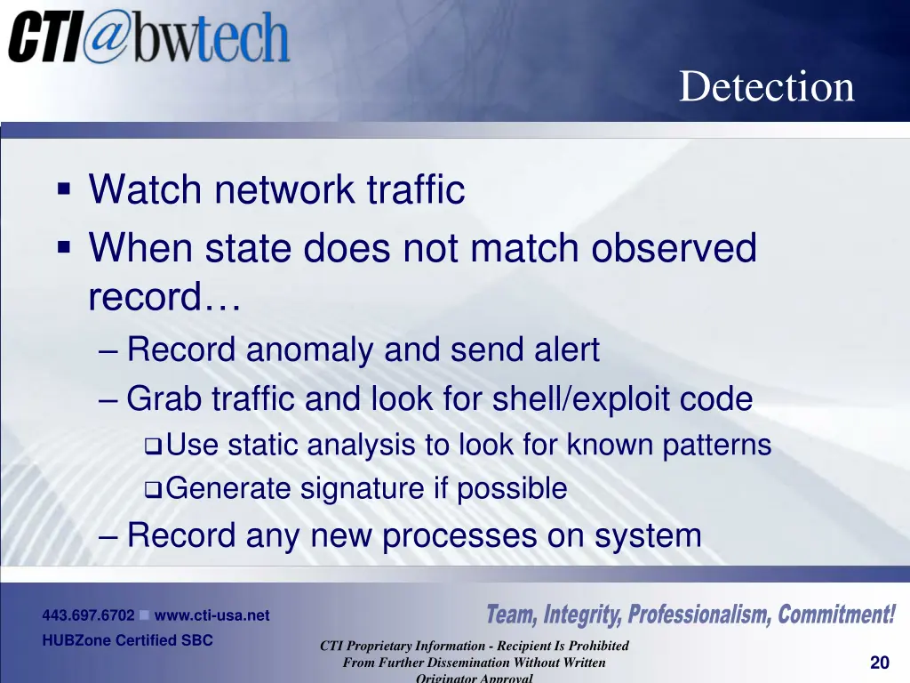 detection