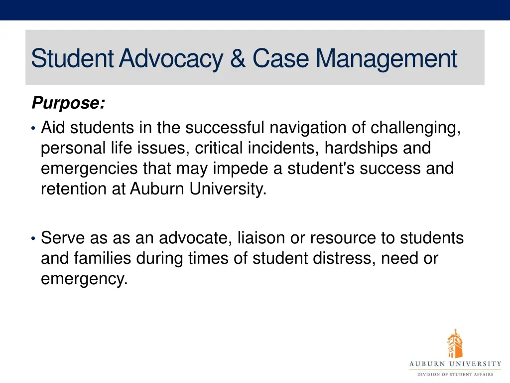 student advocacy case management