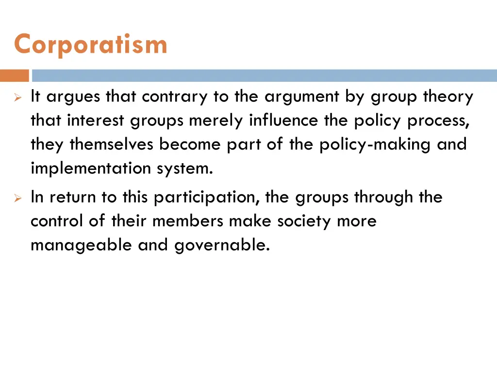 corporatism