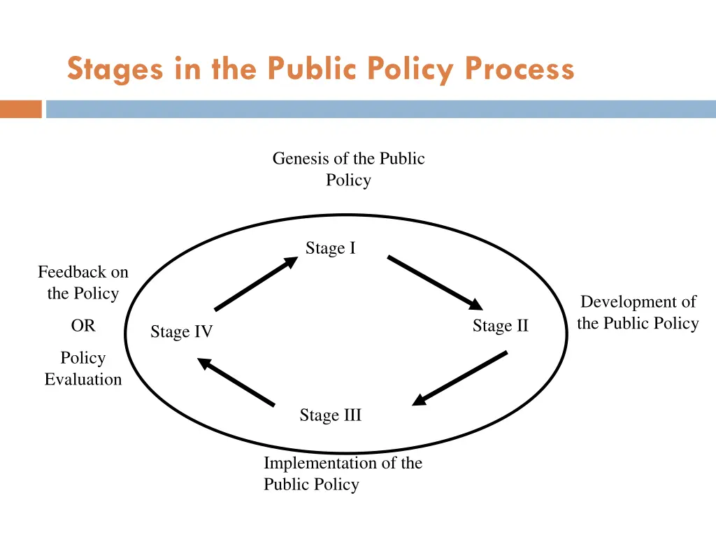 stages in the public policy process