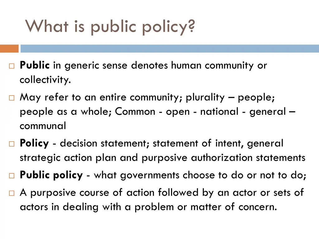 what is public policy