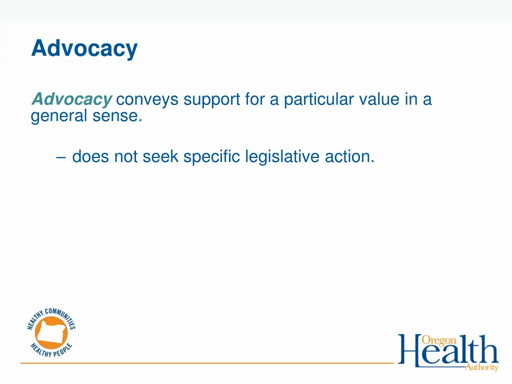 advocacy