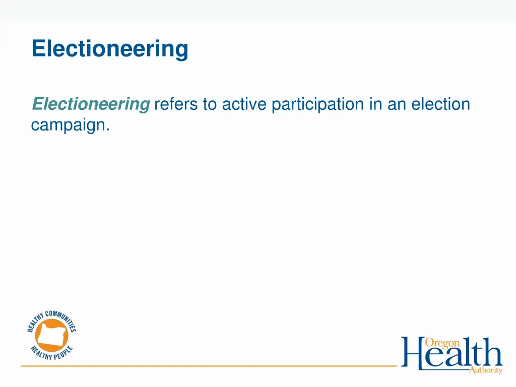 electioneering