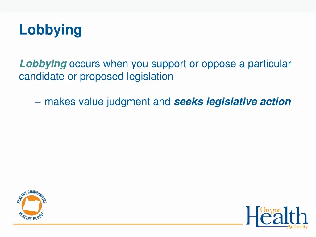 lobbying
