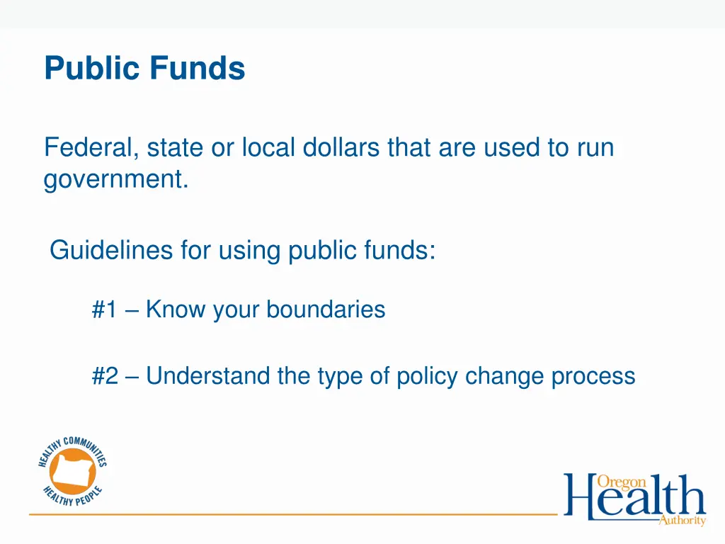 public funds