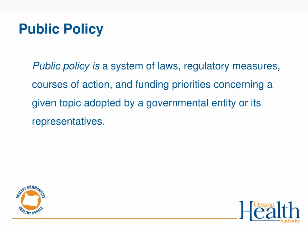 public policy