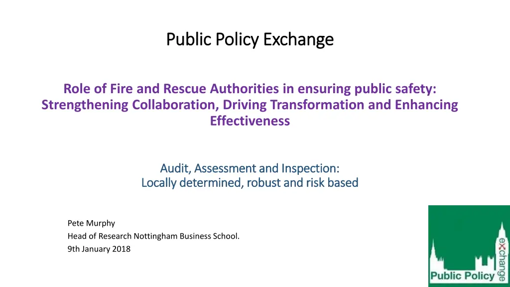 public policy exchange public policy exchange