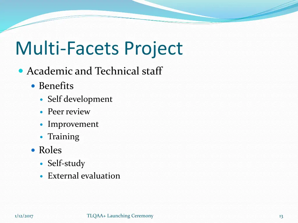 multi facets project 1