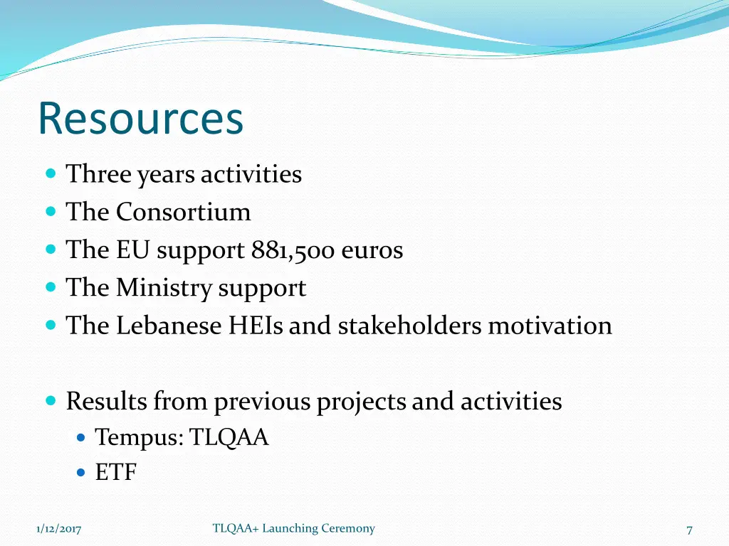 resources