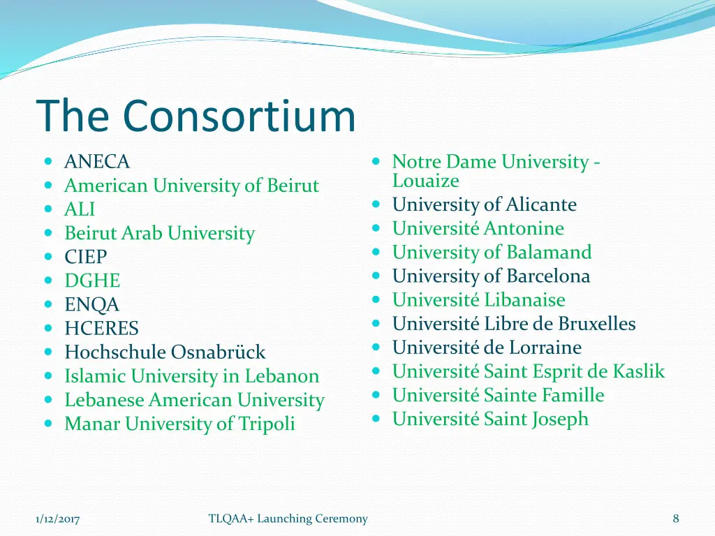 the consortium aneca american university