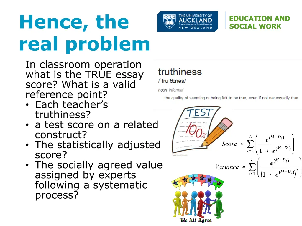 hence the real problem