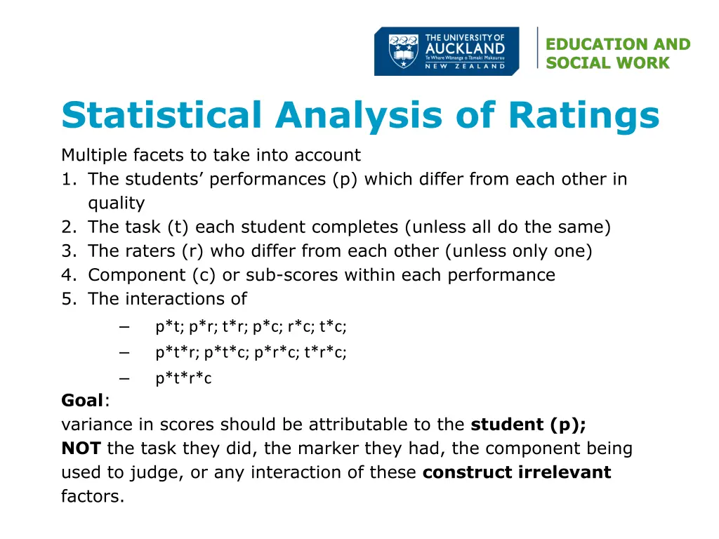 statistical analysis of ratings