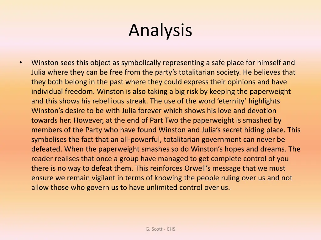 analysis