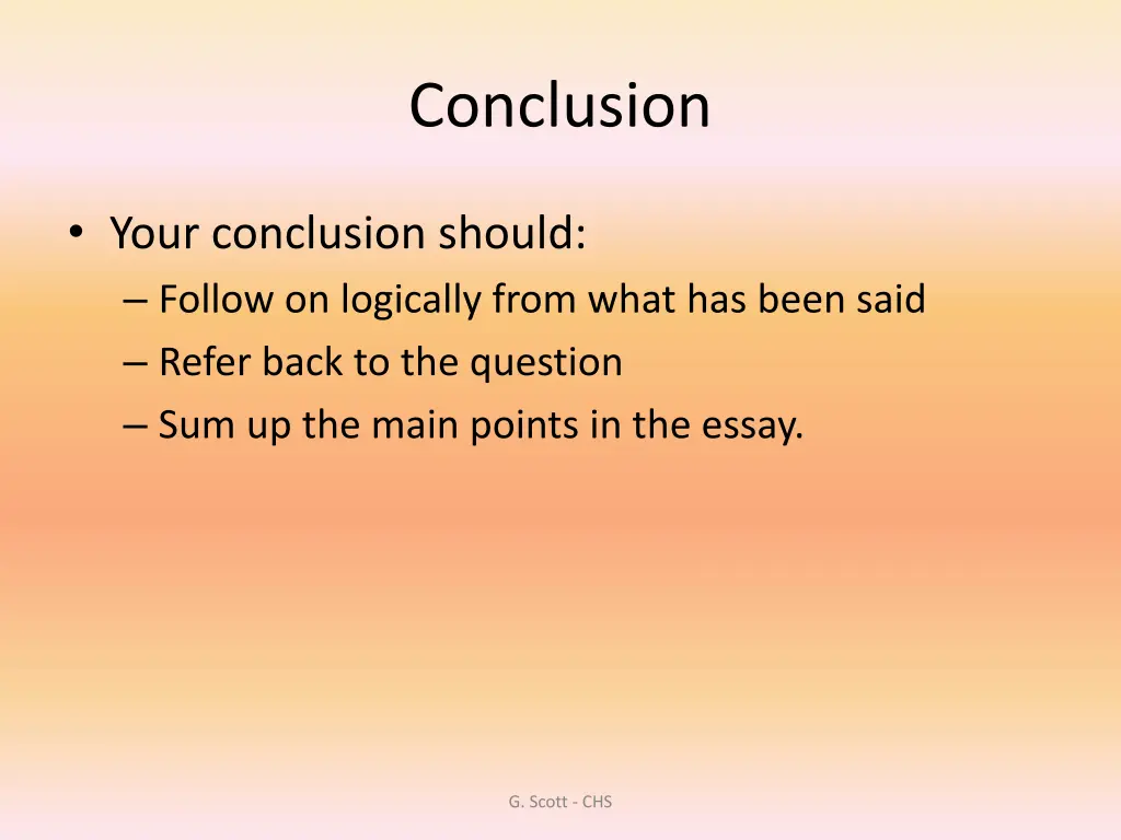 conclusion