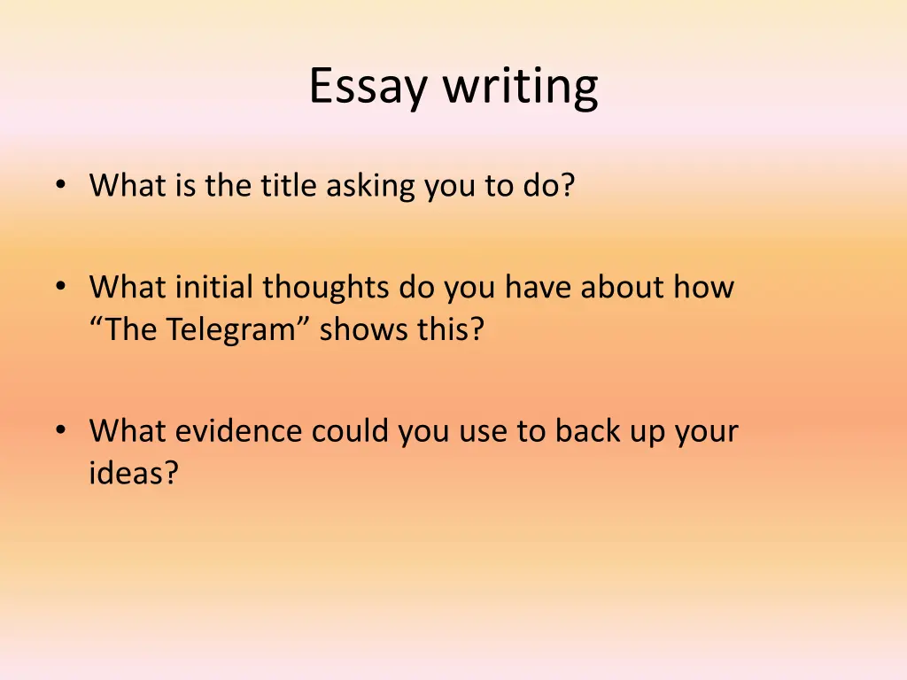 essay writing