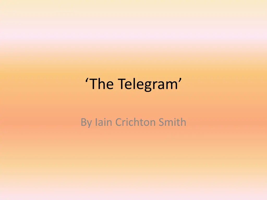 the telegram