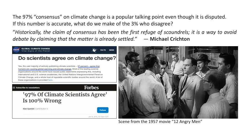 the 97 consensus on climate change is a popular