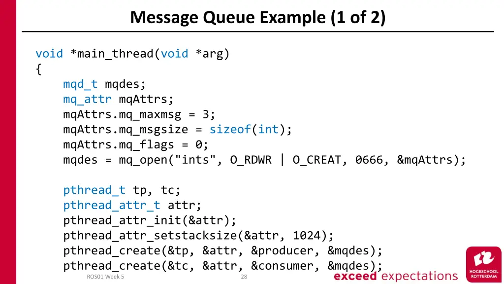 message queue example 1 of 2