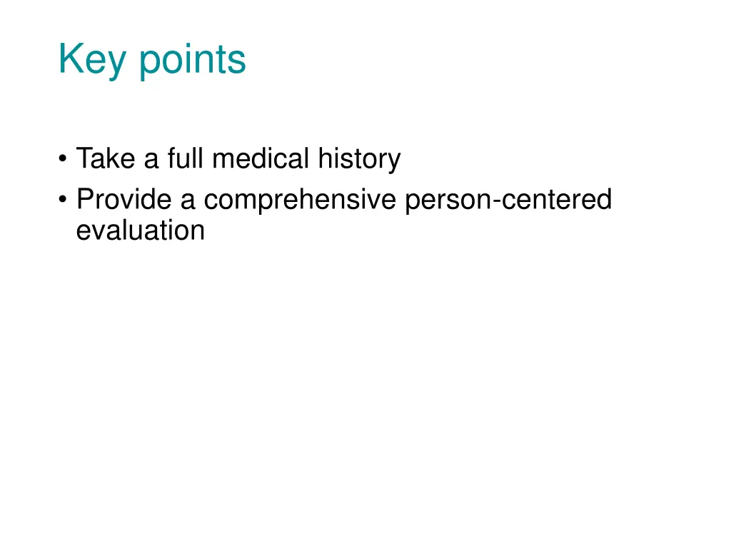 key points