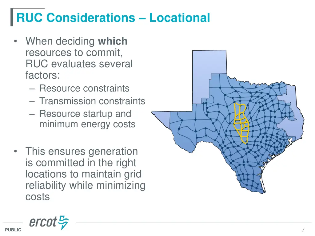 ruc considerations locational